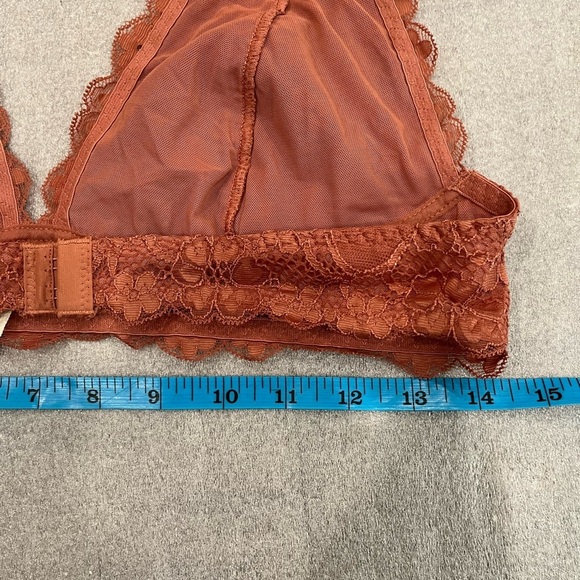[L]Free People Intimately Lace Halter Bralette in Rust - Picture 6 of 7